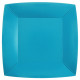 10 ASSIETTES GM CARRE AQUA