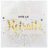 10 GDES SERVIETTES VIVE LA RETRAITE