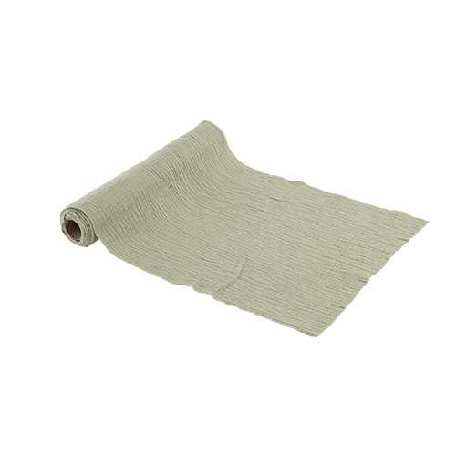 CH.TABLE GAZE COTON VERT DE GRIS