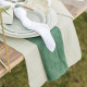 CH.TABLE GAZE COTON VERT DE GRIS