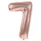 BALLON CHIFFRE 7 ROSE GOLD 86CM