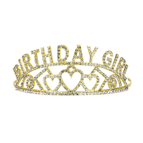 DIADEME BIRTHDAY GIRL COEUR DORE