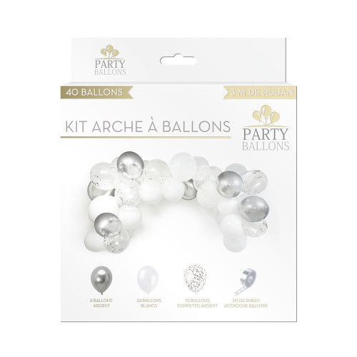 KIT ARCHE A BALLONS ARGENT