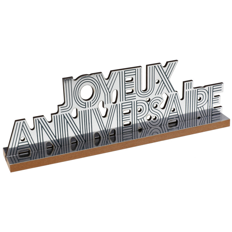 LETTRES J.ANNIVERSAIRE BLEU CANARD