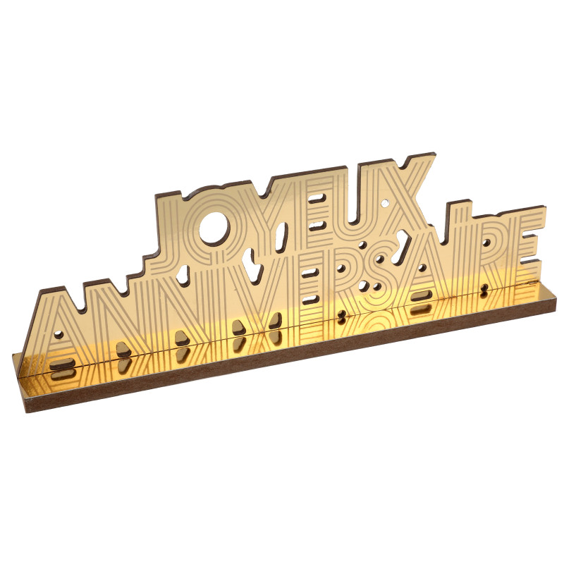 LETTRES J.ANNIVERSAIRE OR