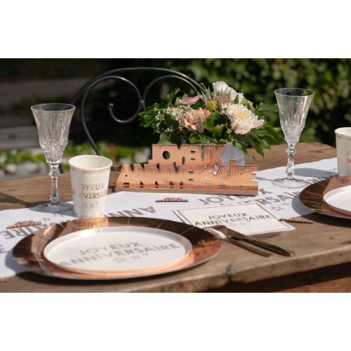 LETTRES J.ANNIVERSAIRE ROSE GOLD
