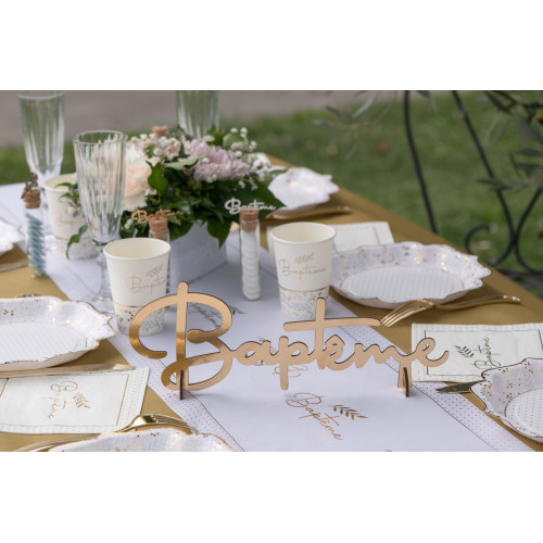 LETTRES BAPTÊME OR