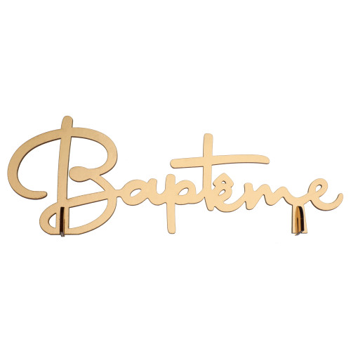 LETTRES BAPTÊME OR