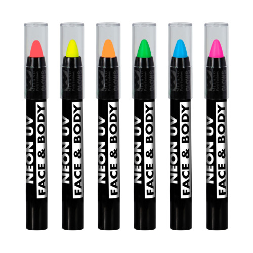 6 CRAYONS FLUO MAQUILLAGE