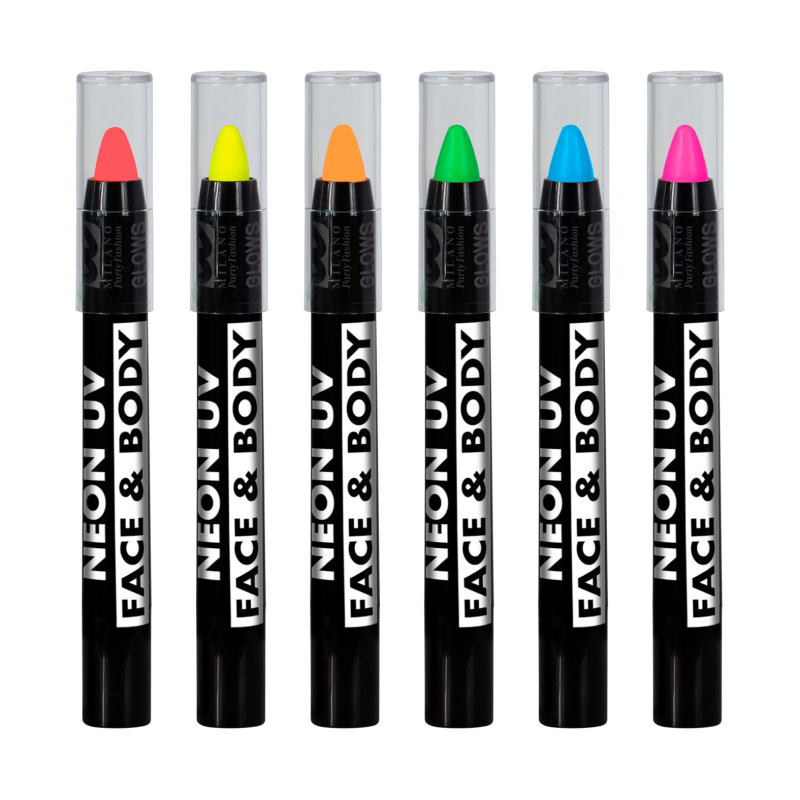 6 CRAYONS FLUO MAQUILLAGE