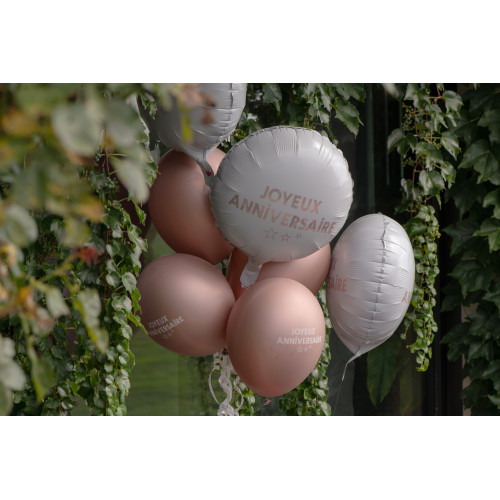BALLON ALU STAR DU JOUR ROSE GOLD