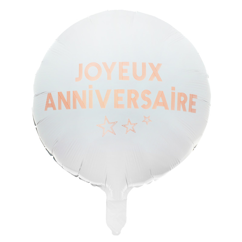BALLON ALU STAR DU JOUR ROSE GOLD