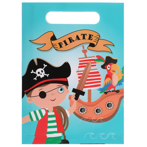 10 SACS PIRATE MULTICOLORE