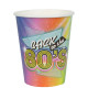 10 GOBELETS 80'S MULTICOLORE