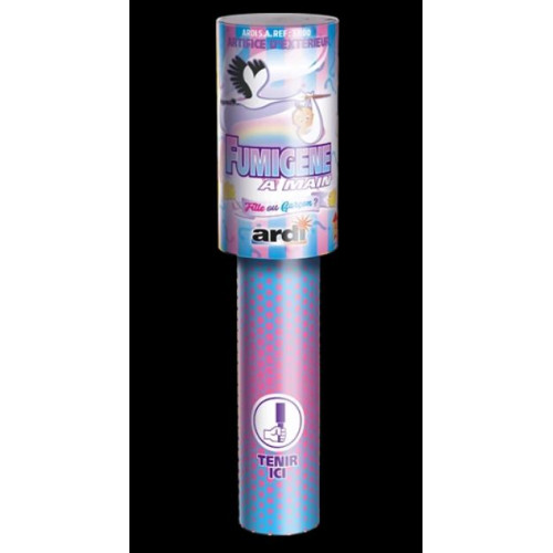 2 FUMIGENES CHANGEMENT COULEUR ROSE