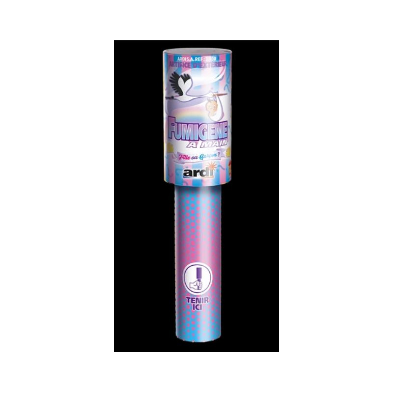 2 FUMIGENES CHANGEMENT COULEUR ROSE