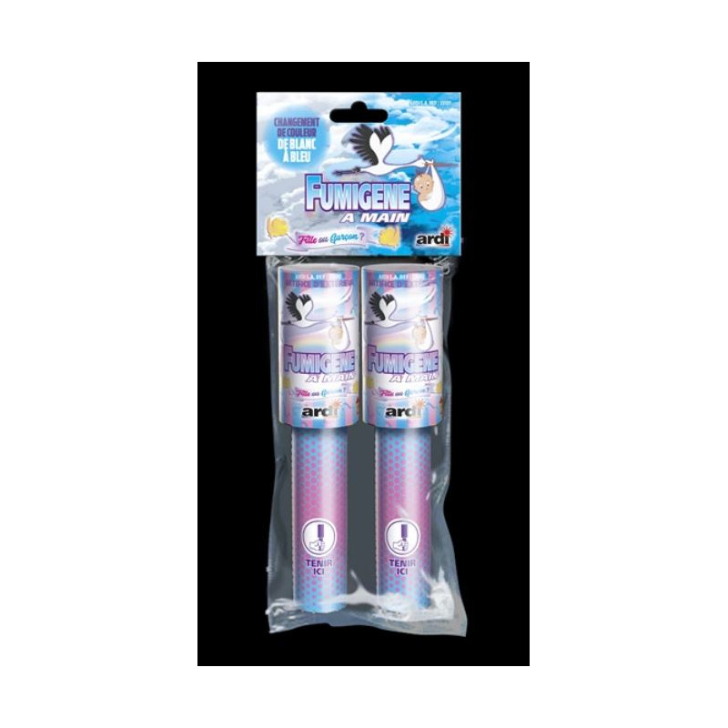 2 FUMIGENES CHANGEMENT COULEUR BLEU