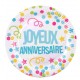 6 ASSIETTES J.ANNIVERSAIRE 23C