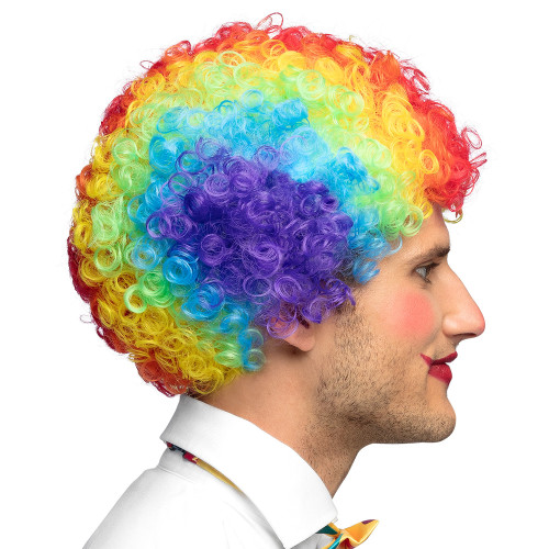PERRUQUE CLOWN MULTICOLORE