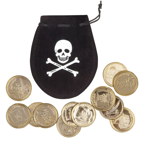 POCHE DE PIRATE AVEC 12 PIÈCES