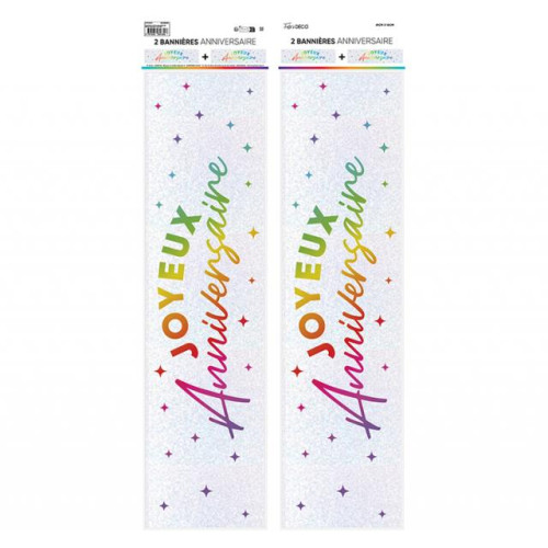 BANNIERE J.ANN METALLIQ. MULTICOLORE