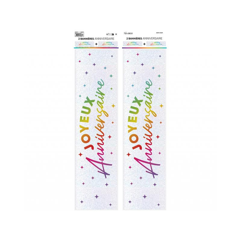 BANNIERE J.ANN METALLIQ. MULTICOLORE