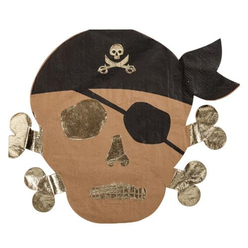 16 SERVIETTES PIRATE 33X26.2CM