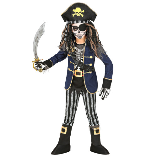 SQUELETTE CAPITAINE PIRATE 140CM