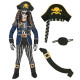 SQUELETTE CAPITAINE PIRATE 140CM