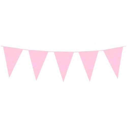 GUIRLANDE ROSE 10M PLASTIQUE