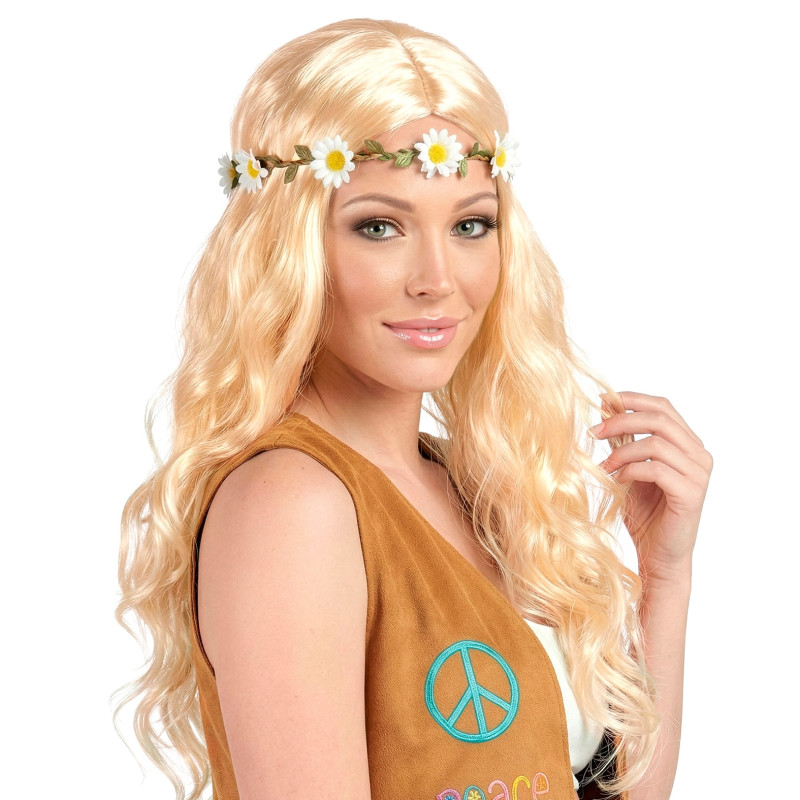 PERRUQUE HIPPIE/MEDIEVALE BLONDE