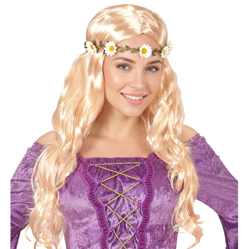 PERRUQUE HIPPIE/MEDIEVALE BLONDE