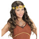 PERRUQUE HIPPIE/ MEDIEVALE CHATAIN