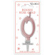 BOUGIE METAL ROSE.G CHIFFRE 0