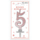 BOUGIE METAL ROSE.G CHIFFRE 5