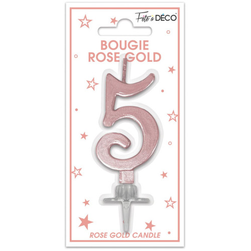 BOUGIE METAL ROSE.G CHIFFRE 5