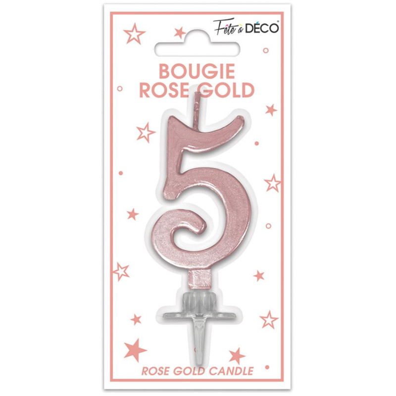 BOUGIE METAL ROSE.G CHIFFRE 5