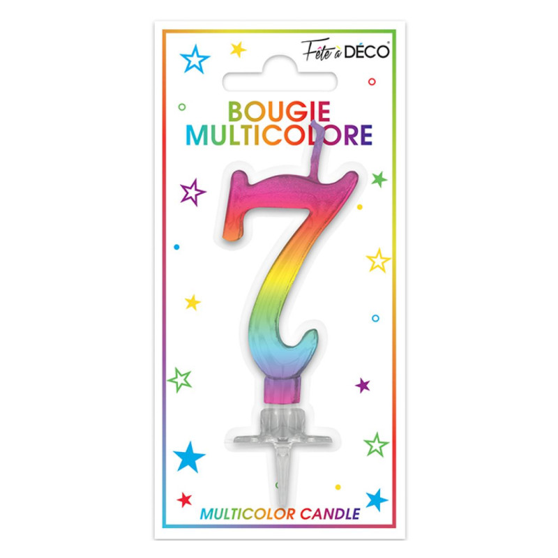 BOUGIE METAL MULTI CHIFFRE 7