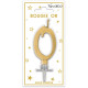 BOUGIE METAL OR CHIFFRE 0