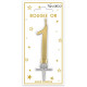 BOUGIE METAL OR CHIFFRE 1