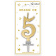 BOUGIE METAL OR CHIFFRE 5