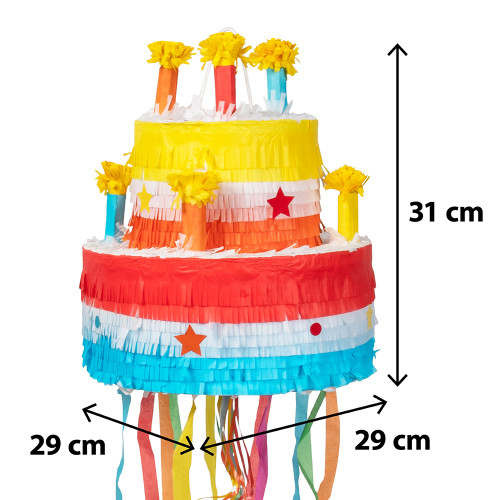 PIÑATA À TIRER GATEAU D ANNIVERSAIRE