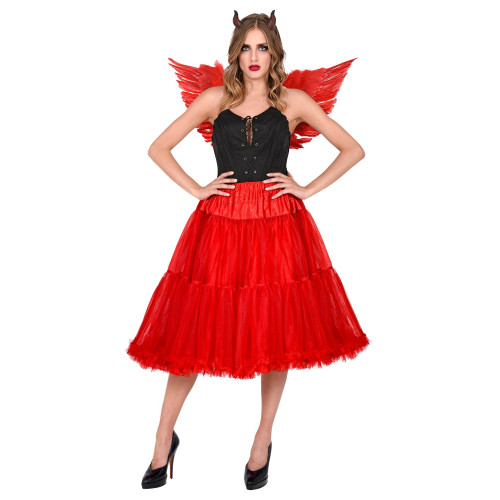 JUPE/JUPON EN TULLE ROUGE