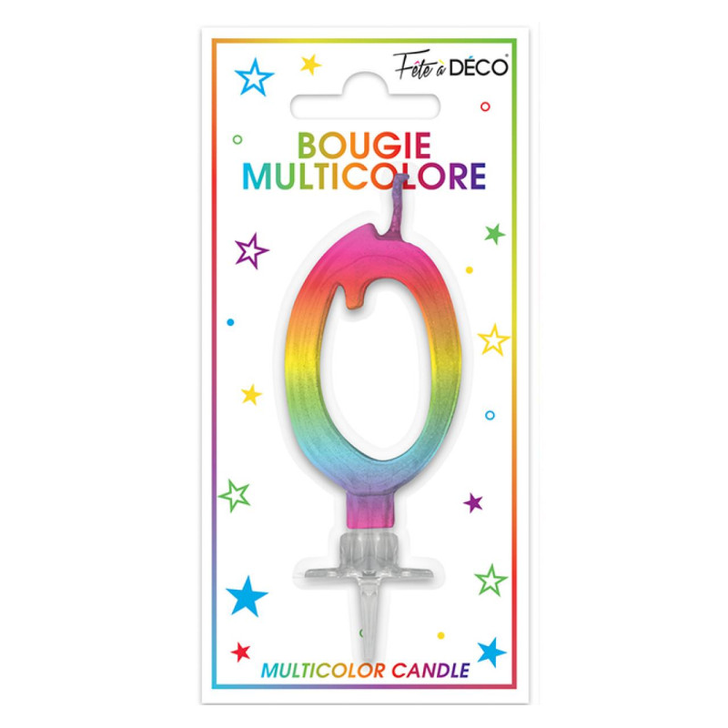BOUGIE METAL MULTI CHIFFRE 0