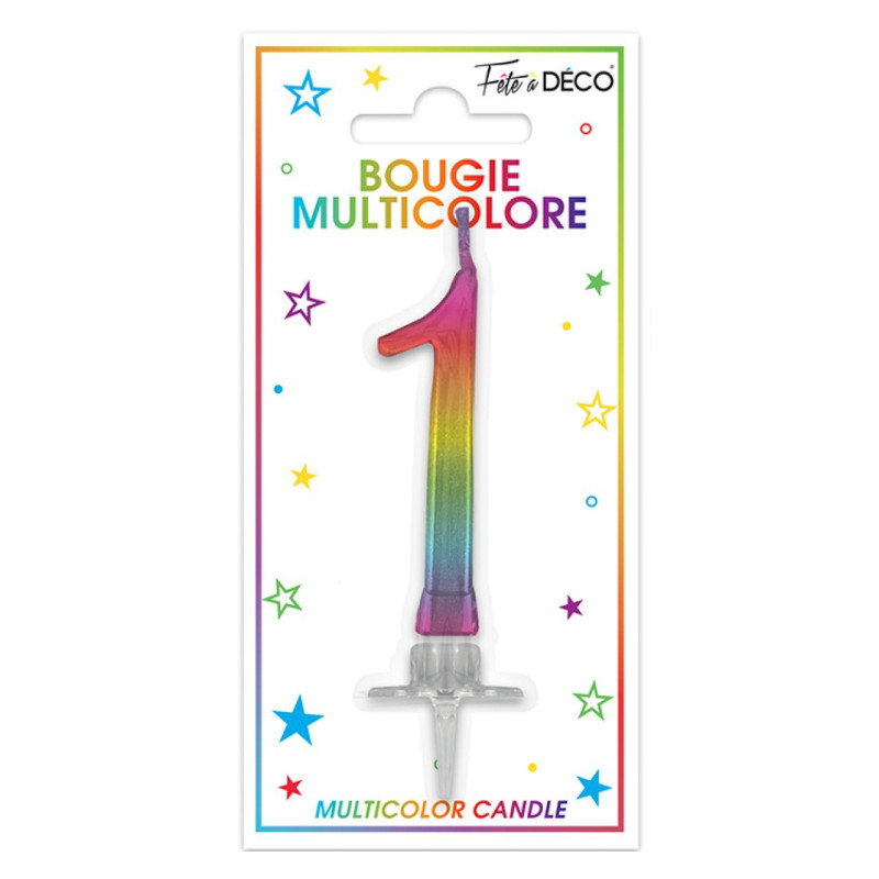 BOUGIE METAL MULTI CHIFFRE 1