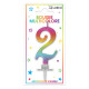 BOUGIE METAL MULTI CHIFFRE 2