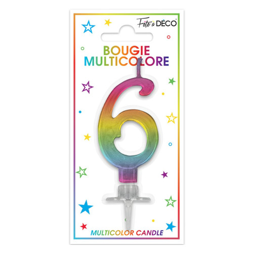 BOUGIE METAL MULTI CHIFFRE 6