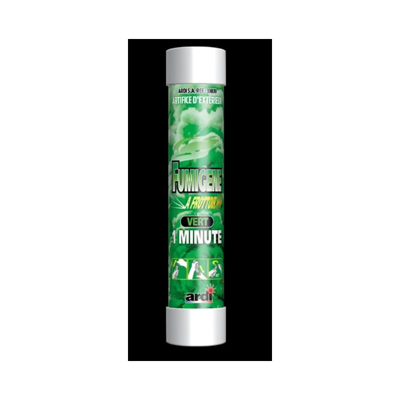 TUBE FUMIGENE FROTTOIR 1M VERT