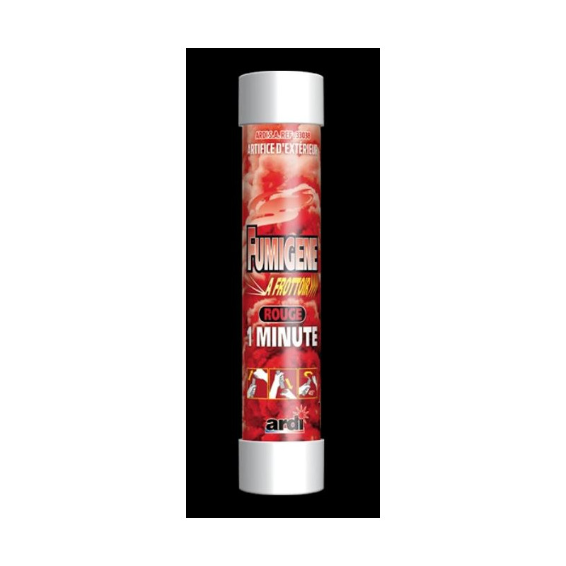 TUBE FUMIGENE FROTTOIR 1M ROUGE