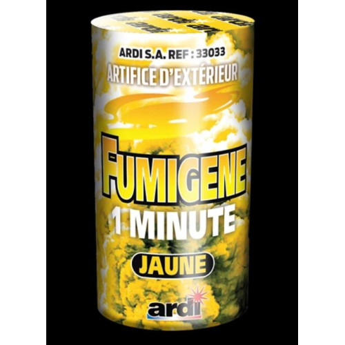 FUMIGENE 1 MIN JAUNE